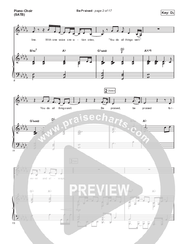 Be Praised Piano/Vocal (SATB) (Maverick City Music)