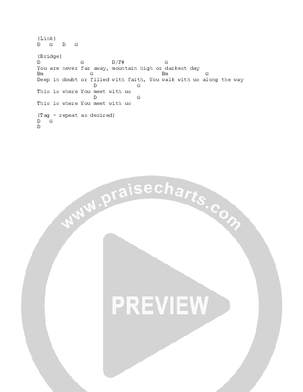 Thin Place Chord Chart (Vineyard Worship)