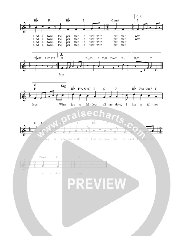 O Perfect Father Lead Sheet (Steph Macleod)