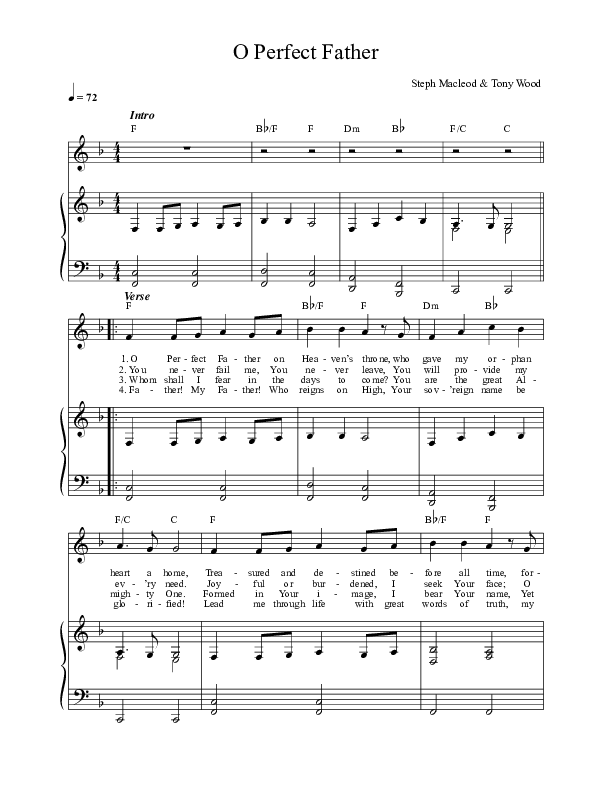 O Perfect Father Lead & Piano (Steph Macleod)