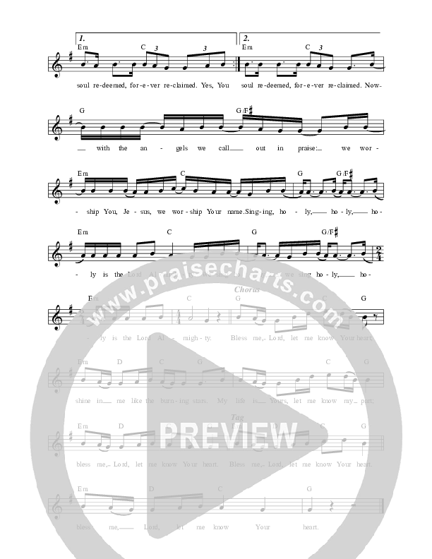 Let Me Know Your Heart Lead Sheet (Steph Macleod)