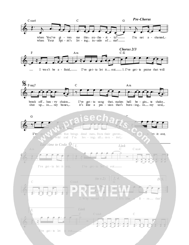 Let It Out Lead Sheet (Here Be Lions)