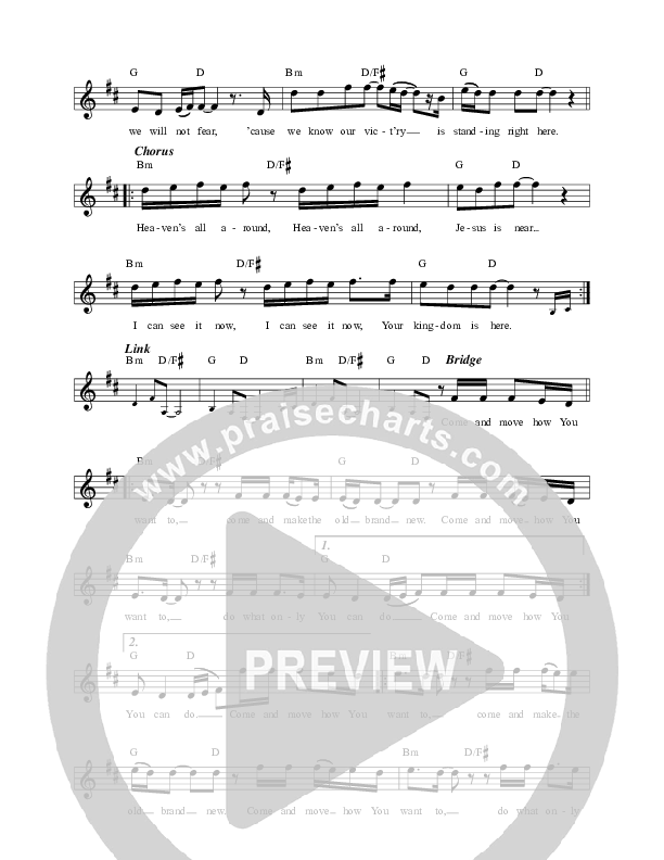 Heaven's All Around Lead Sheet (Here Be Lions)