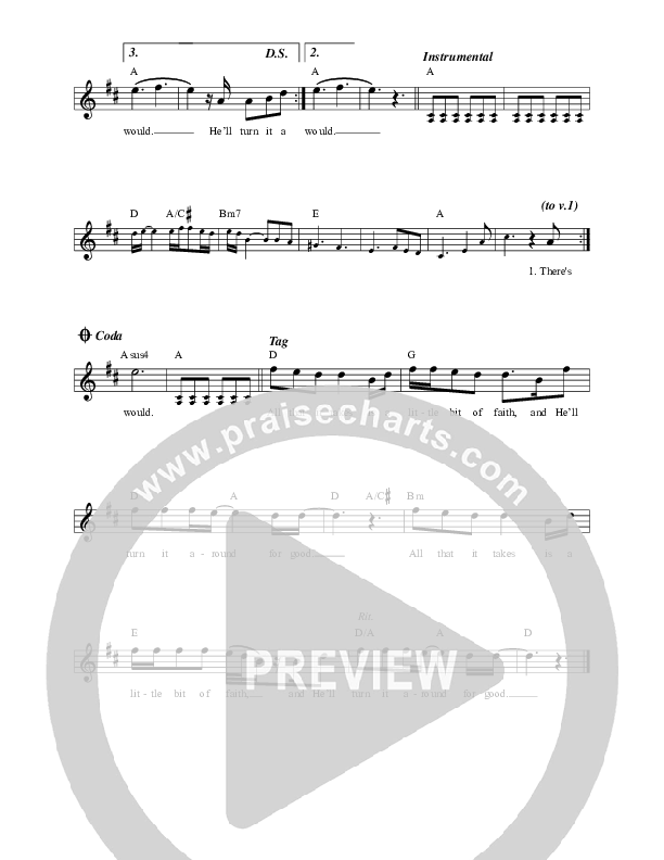 He'll Turn It Around Lead Sheet (Here Be Lions)