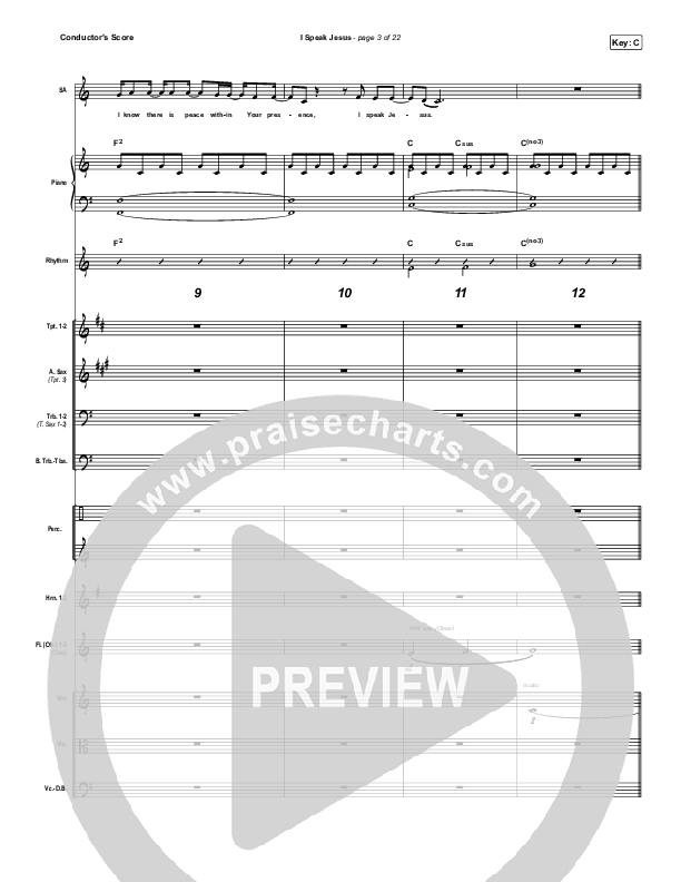 I Speak Jesus Conductor's Score (Here Be Lions)