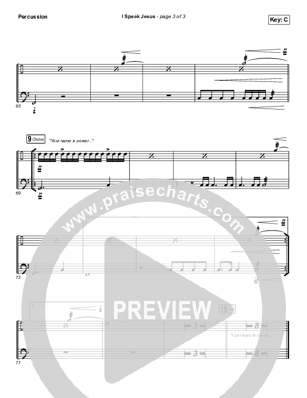 I Speak Jesus Percussion (Here Be Lions)