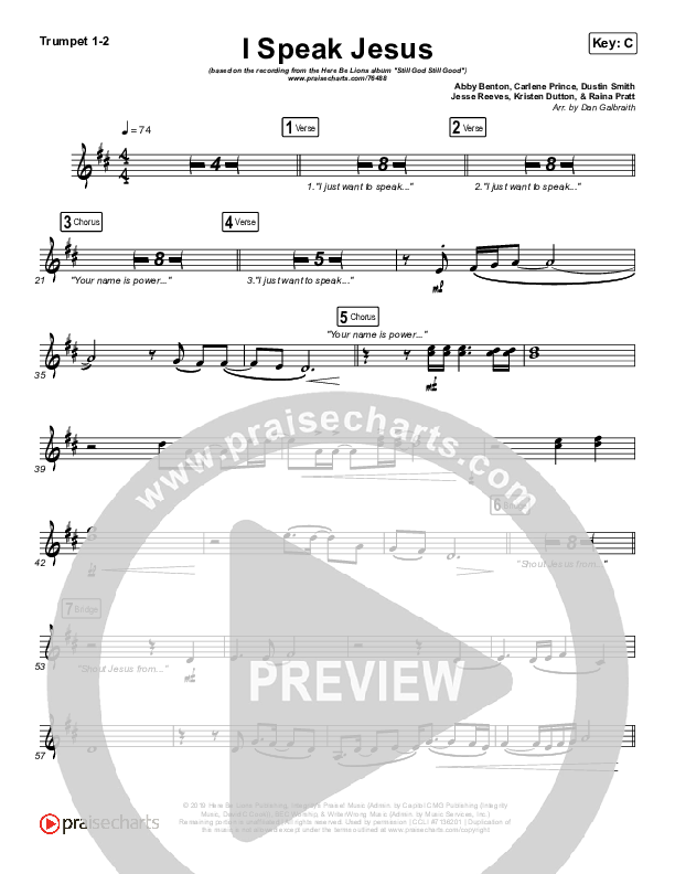 I Speak Jesus Brass Pack (Here Be Lions)