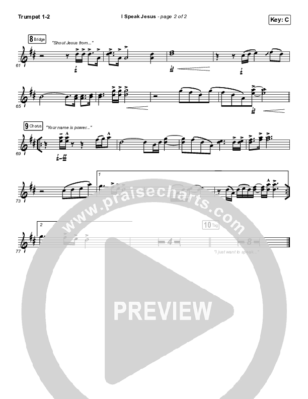 I Speak Jesus Trumpet 1,2 (Here Be Lions)