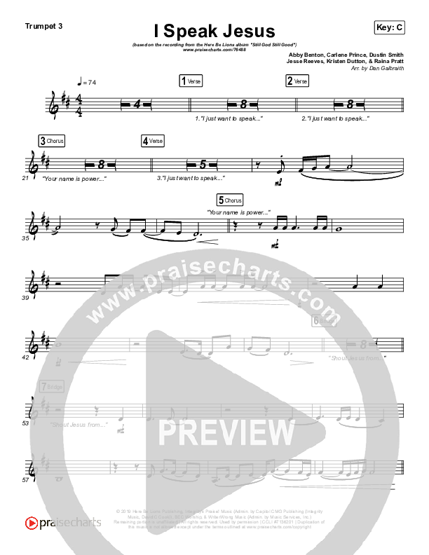 I Speak Jesus Trumpet 3 (Here Be Lions)