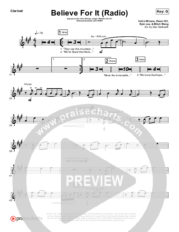 Believe For It (Radio) Wind Pack (CeCe Winans)