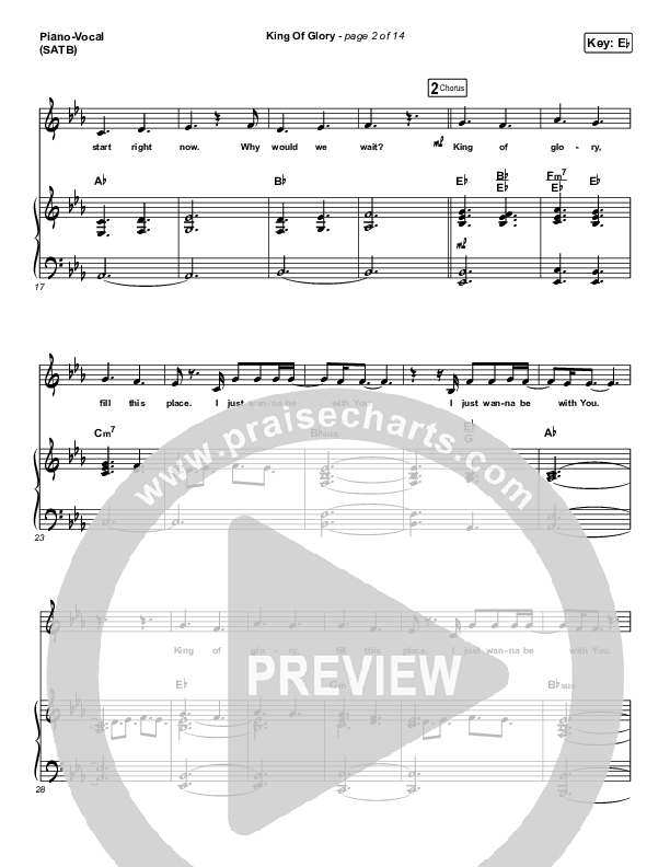 King Glory Sheet Music PDF (CeCe Winans) -