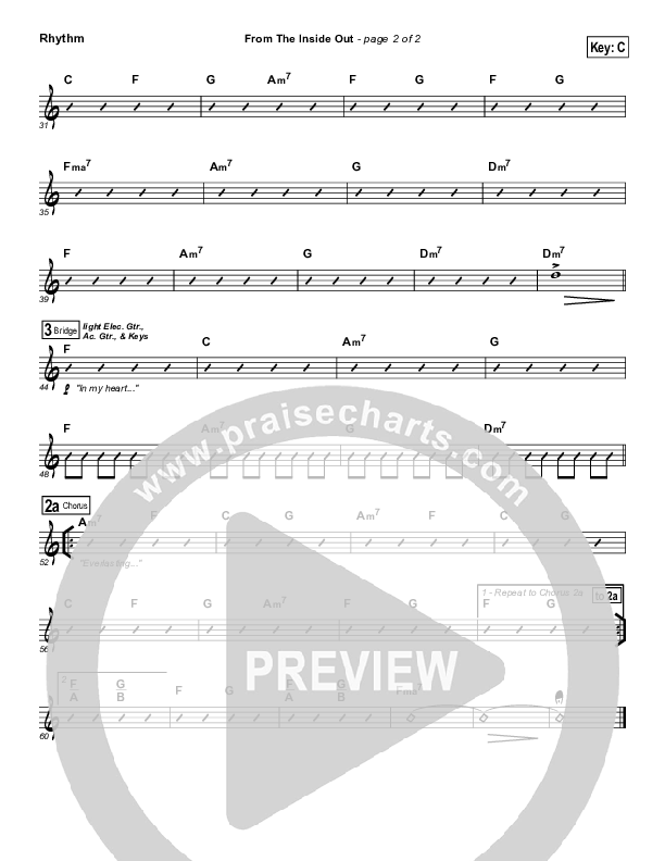 From The Inside Out Rhythm Chart (Phillips Craig & Dean)
