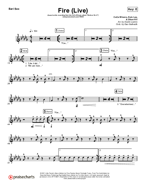 Fire Bari Sax (CeCe Winans)