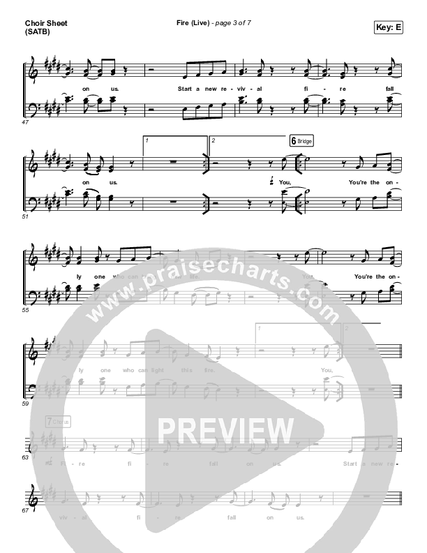 Fire Choir Vocals (SATB) (CeCe Winans)