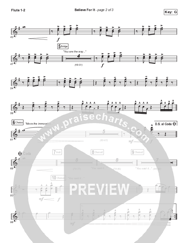 Believe For It (Choral Anthem SATB) Wind Pack (CeCe Winans / Arr. Cliff Duren / Mason Brown)