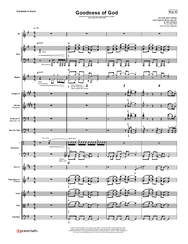 Goodness Of God Orchestration (Church Of The City)