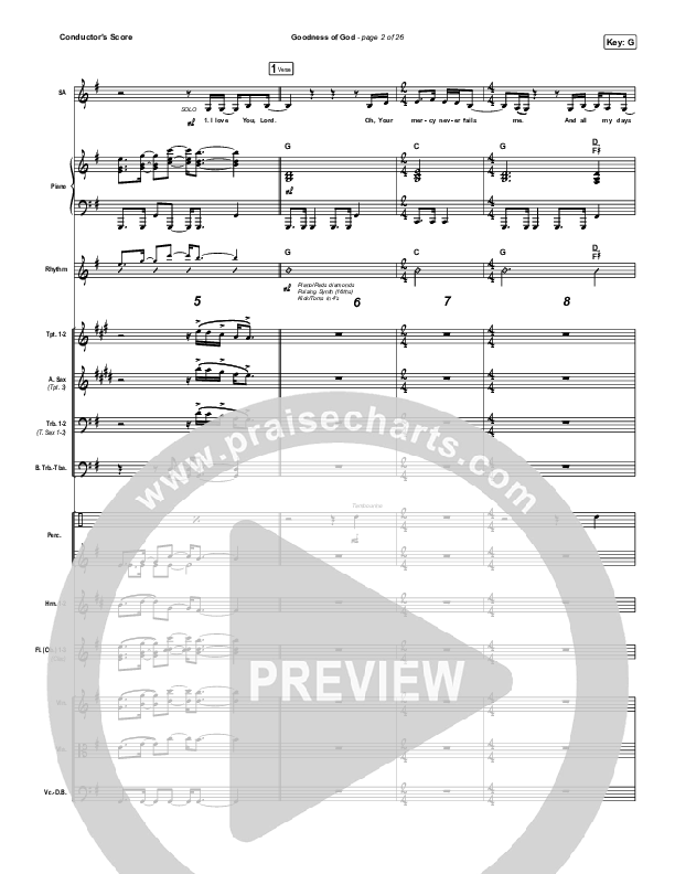 Goodness Of God Orchestration (Church Of The City)