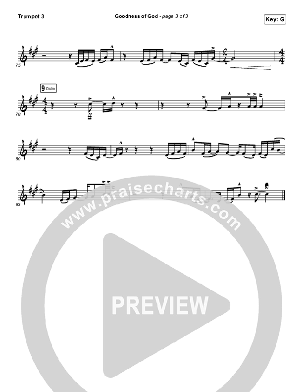 Goodness Of God Trumpet 3 (Church Of The City)