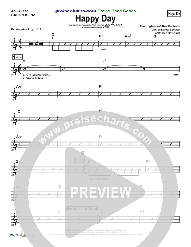 Happy Day Acoustic Guitar (FEE Band)