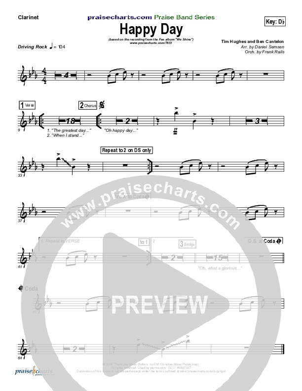 Happy Day Clarinet (FEE Band)