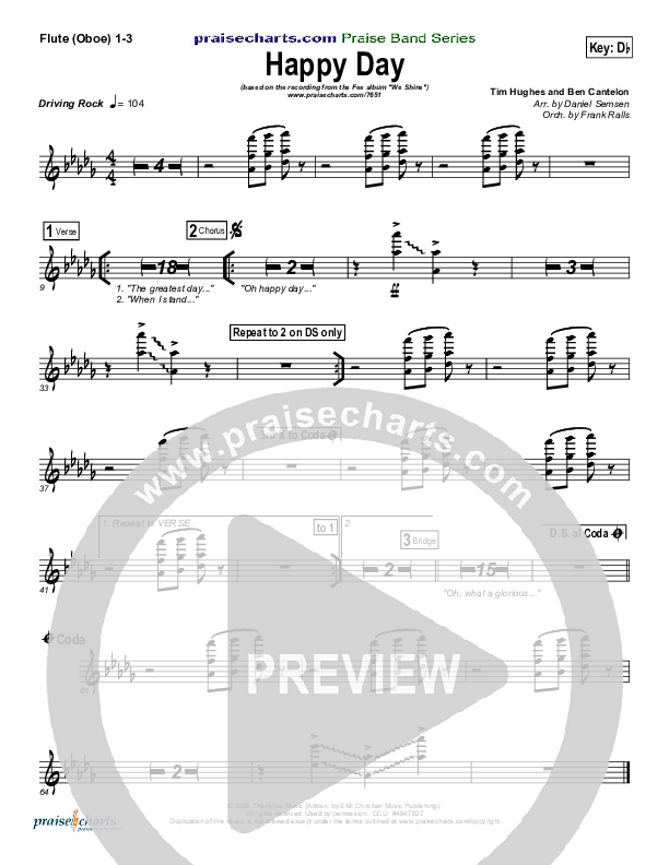 Happy Day Flute/Oboe 1/2/3 (FEE Band)