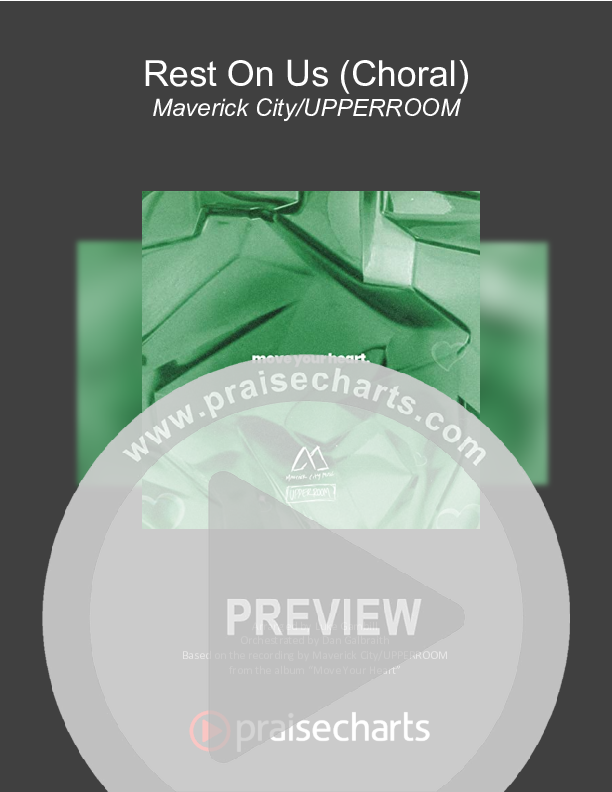 Rest On Us (Choral Anthem SATB) Cover Sheet (Maverick City Music / Arr. Luke Gambill)