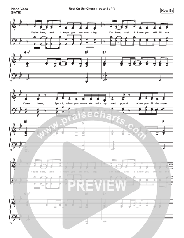 Rest On Us (Choral Anthem SATB) Piano/Vocal (SATB) (Maverick City Music / Arr. Luke Gambill)