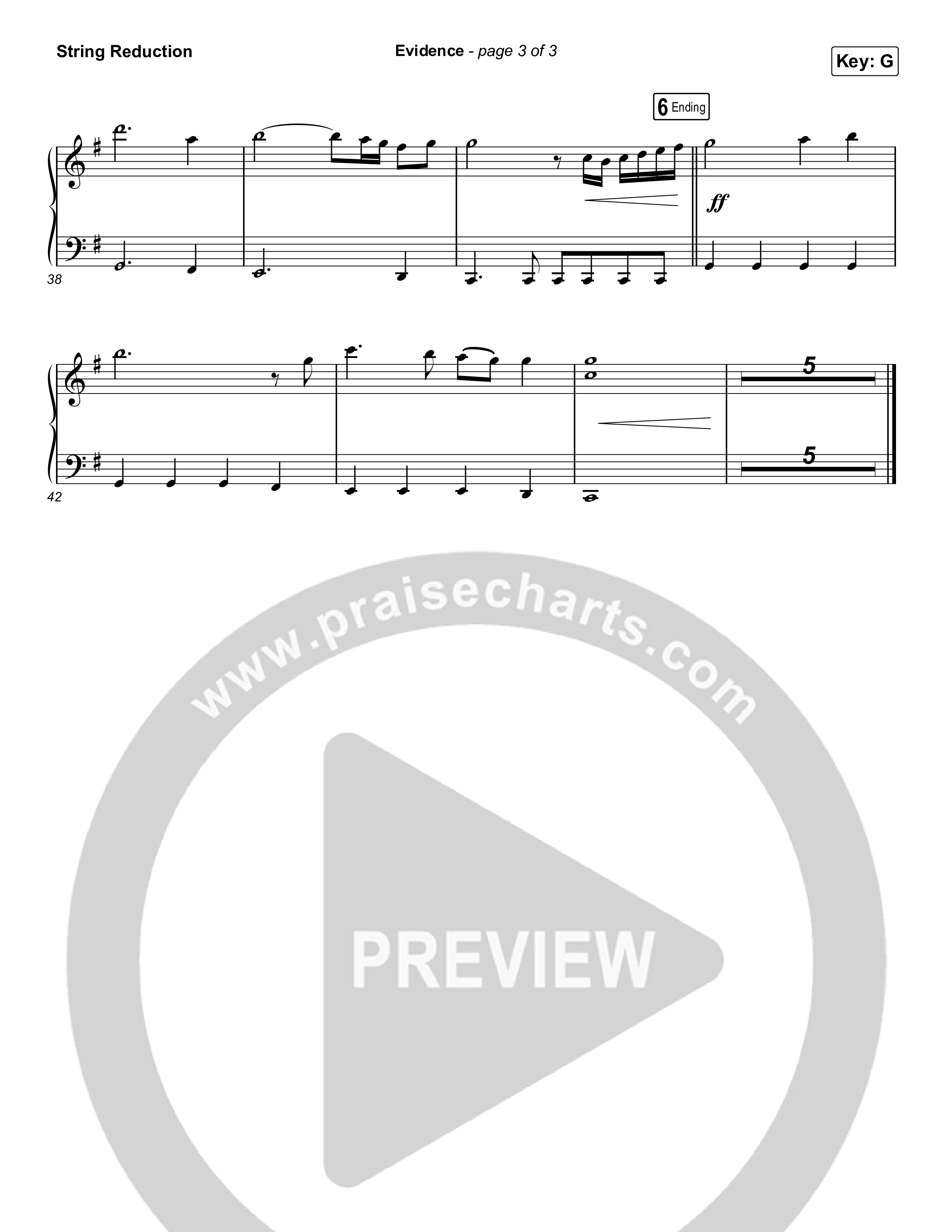 Evidence (Choral Anthem SATB) String Reduction (Josh Baldwin / Arr. Luke Gambill)