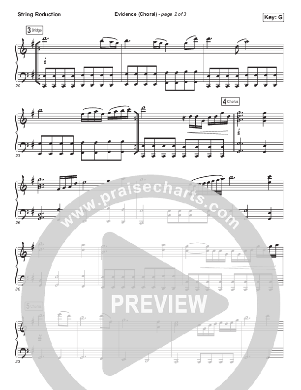 Evidence (Choral Anthem SATB) String Pack (Josh Baldwin / Arr. Luke Gambill)
