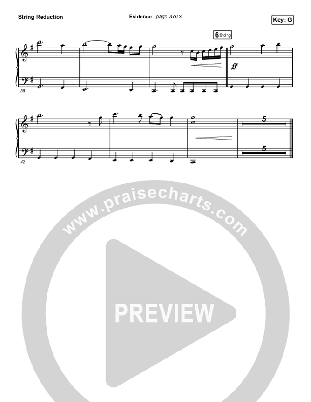 Evidence (Choral Anthem SATB) String Reduction (Josh Baldwin / Arr. Luke Gambill)