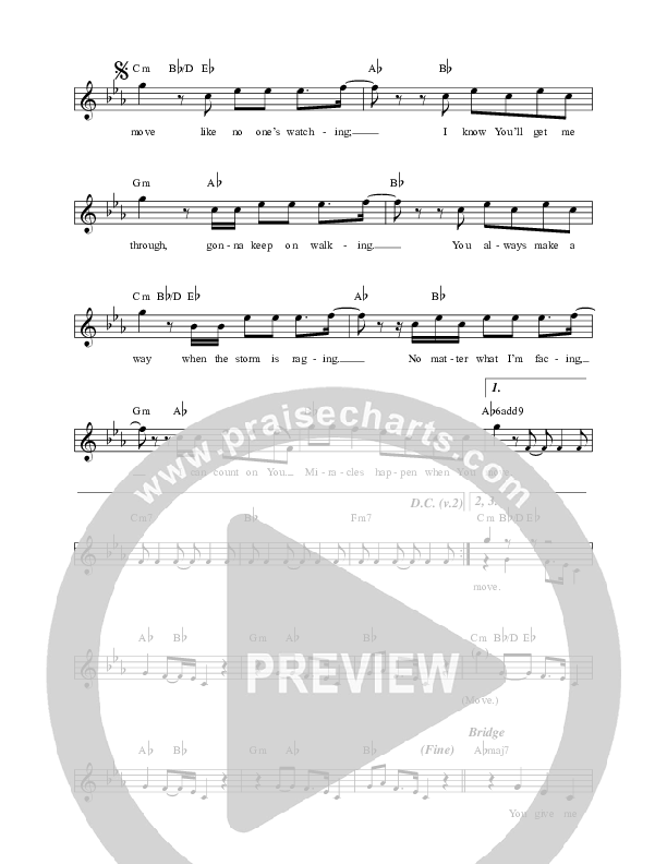 Move Lead Sheet (Lincoln Brewster)