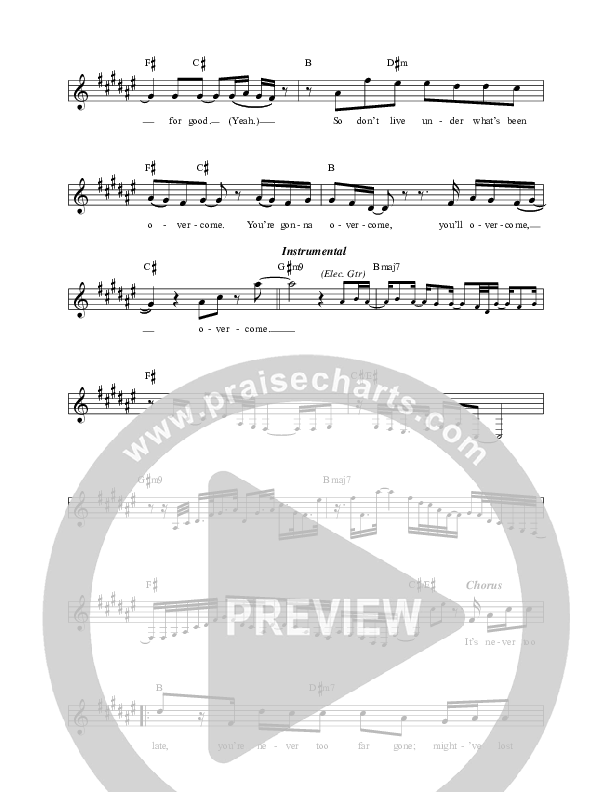 Let Me Love You Lead Sheet (Lincoln Brewster)