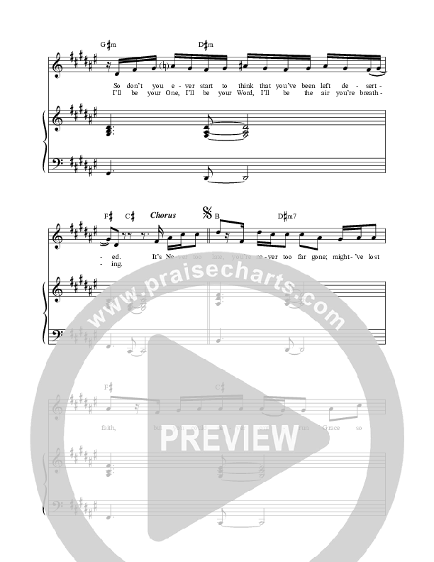 Let Me Love You Piano/Vocal (Lincoln Brewster)