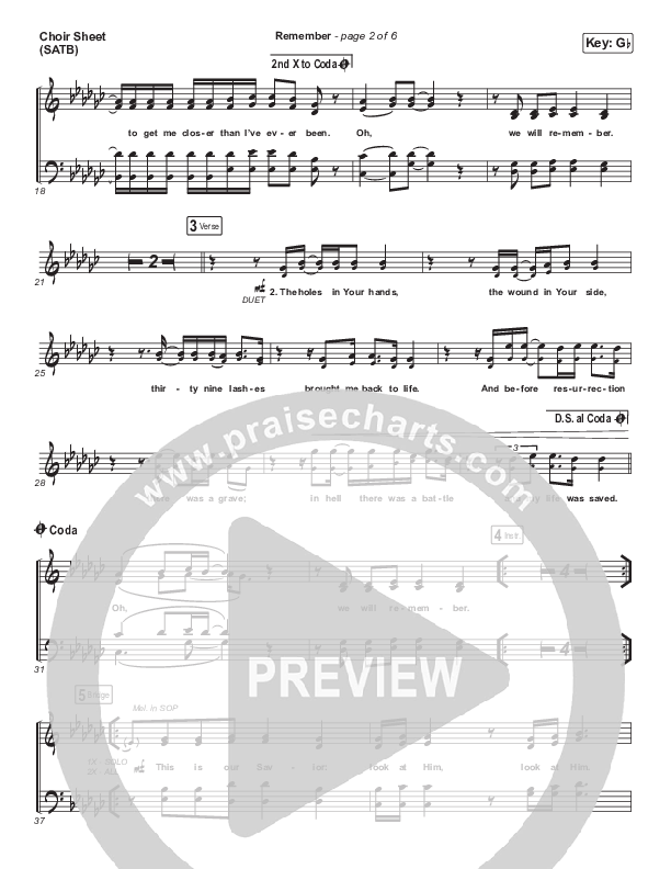 Remember Choir Vocals (SATB) (Maverick City Music / UPPERROOM)
