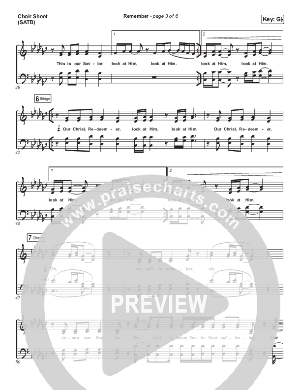 Remember Choir Vocals (SATB) (Maverick City Music / UPPERROOM)