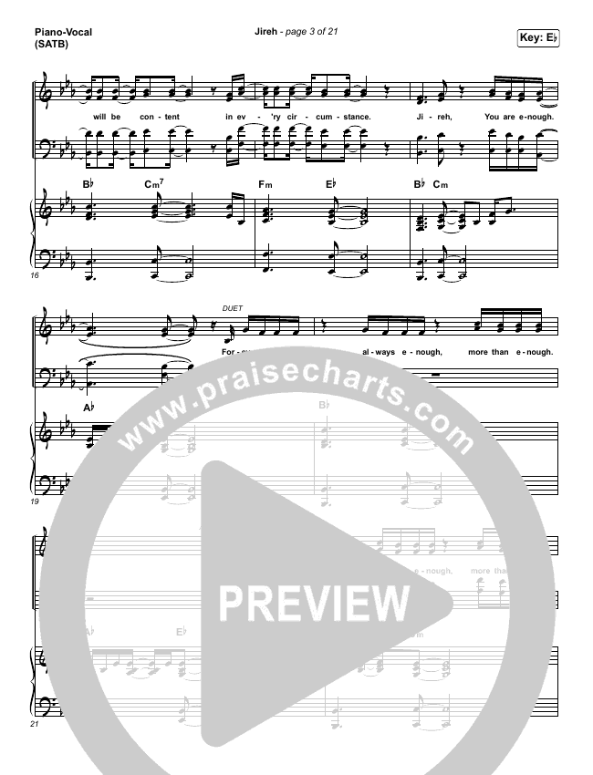 Jireh Sheet Music PDF (Maverick City Music / Elevation Worship
