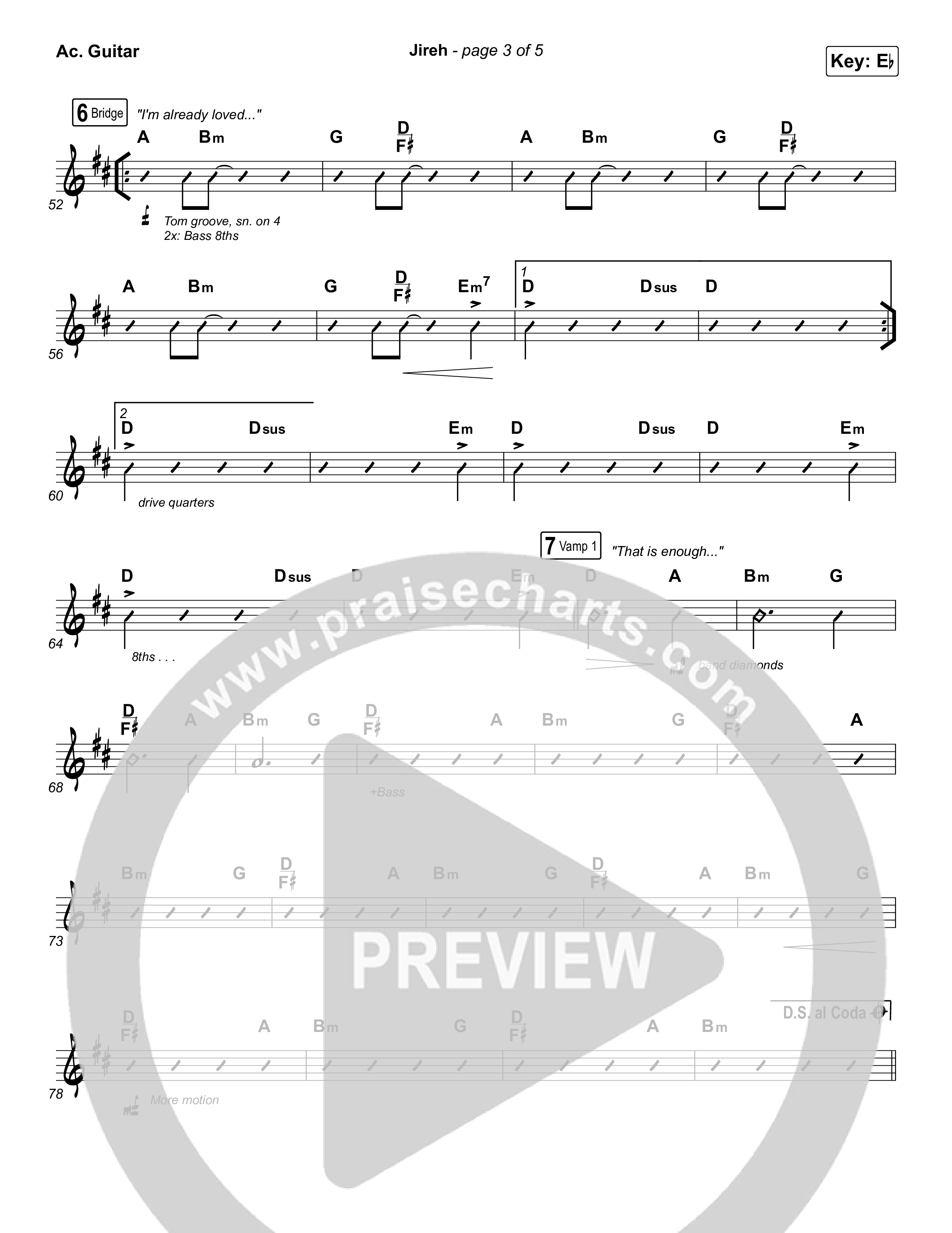 Jireh Acoustic Guitar (Maverick City Music / Elevation Worship / Chandler Moore / Naomi Raine)