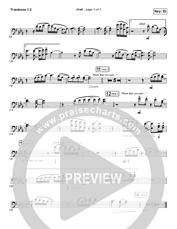 Jireh Trombone 1/2 (Maverick City Music / Elevation Worship / Chandler Moore / Naomi Raine)