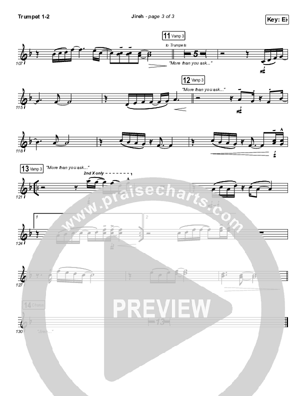 Jireh Trumpet 1,2 (Maverick City Music / Elevation Worship / Chandler Moore / Naomi Raine)