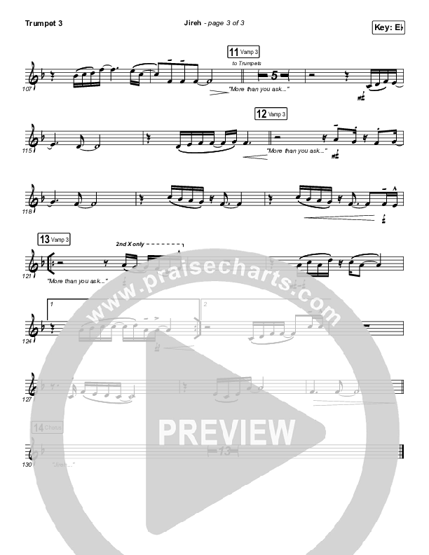 Jireh Trumpet 3 (Maverick City Music / Elevation Worship / Chandler Moore / Naomi Raine)
