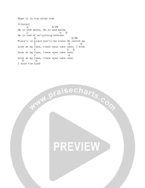 Rahab's Lullaby (God Above, God Below) Chord Chart (FAITHFUL / Sandra McCracken)