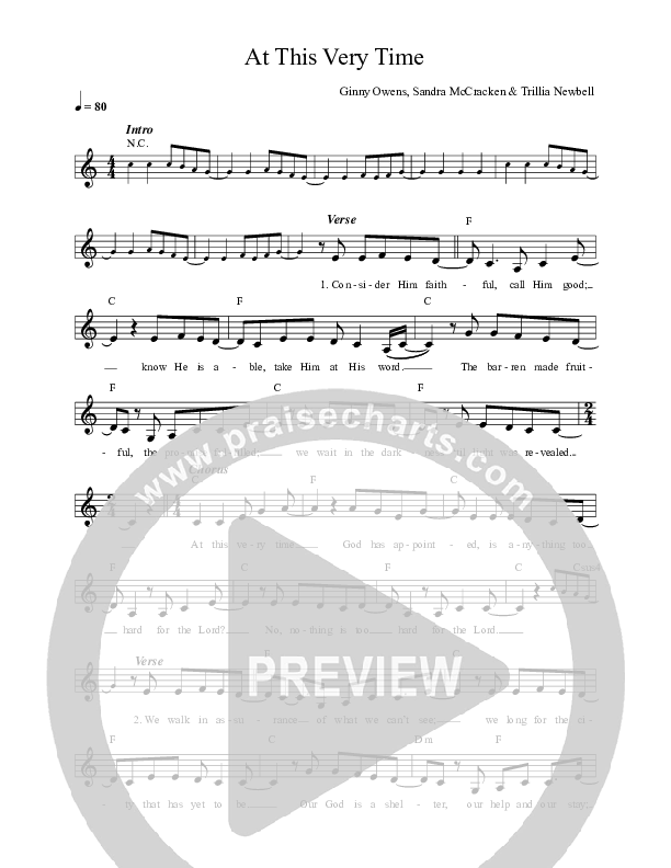 At This Very Time Lead Sheet (FAITHFUL / Savannah Locke)