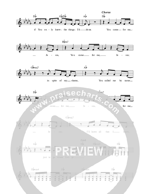 You Came For Me Lead Sheet (FAITHFUL / Ellie Holcomb)