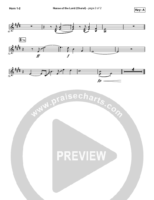 House Of The Lord (Choral Anthem SATB) Brass Pack (Phil Wickham / Arr. Luke Gambill)