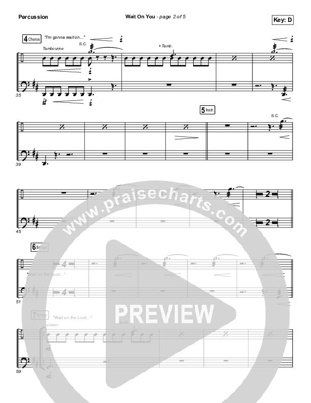 Wait On You Percussion (Maverick City Music / Elevation Worship / Dante Bowe / Chandler Moore)