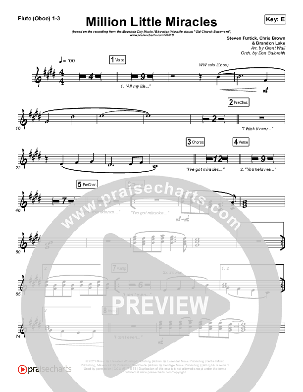 Million Little Miracles Wind Pack (Maverick City Music / Elevation Worship)