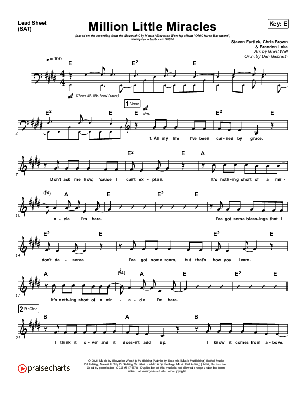 Fifty Million Years Ago Lyrics Million Little Miracles Sheet Music PDF (Maverick City Music