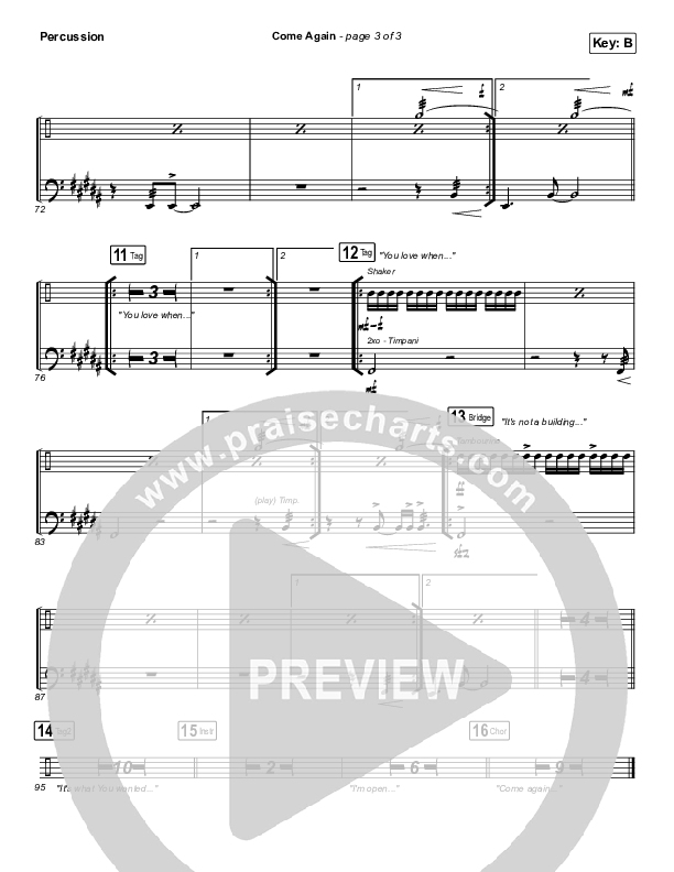 Come Again Percussion (Maverick City Music / Elevation Worship / Chandler Moore / Brandon Lake)