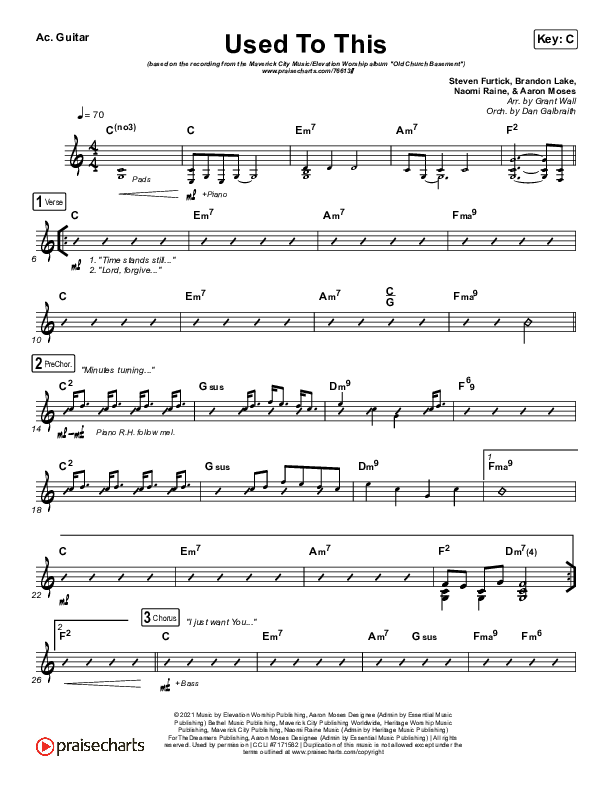 Used To This Acoustic Guitar (Maverick City Music / Elevation Worship / Brandon Lake / Naomi Raine)