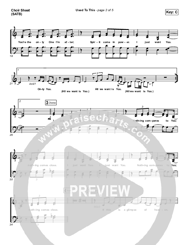 Used To This Choir Sheet (SATB) (Maverick City Music / Elevation Worship / Brandon Lake / Naomi Raine)